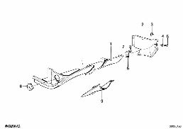 TRIM PANEL DASHBOARD LOWER diagram for BMW 7 Series E23 728