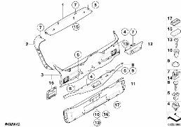 แผงกั้นผนังช่องเก็บสัมภาระ diagram for BMW X5 E70 3.0si