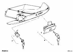 ล็อคลิ้นชักเก็บของ diagram for BMW 3 Series E21 320