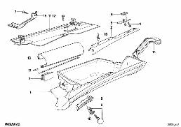 Handschuhkasten diagram for BMW 7 Series E32 750iL
