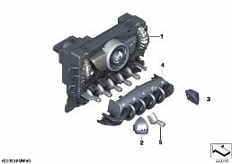 操作面板 暖風器 diagram for BMW MINI Clubman R55 LCI Cooper