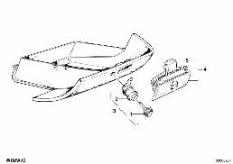 GLOVE BOX LOCK diagram for BMW 6 Series E24 633CSi