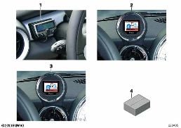 ACCESSOIRES ET ÉQUIPEMENTS ULTÉRIEURS diagram for BMW MINI R56 LCI Cooper S