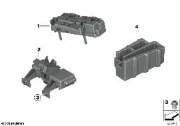 BRACKET F BODY CONTROL UNITS AND MODULES diagram for BMW X3 F25 28iX