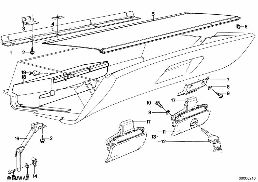 GLOVE BOX MOUNTING PARTS diagram for BMW 7 Series E23 733i