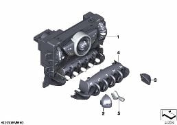 Bedienteil Klimaanlage diagram for BMW MINI Paceman R61 Cooper
