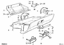 GLOVE BOX diagram for BMW 3 Series E30 325i