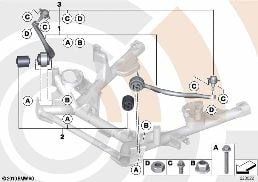 SERVICE KIT, RADIUS ROD / VALUE LINE diagram for BMW X5 E53 4.8is