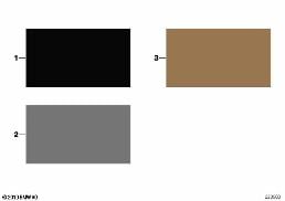 SAMPLE CHART WITH INTERIOR COLORS diagram for BMW 3 Series E46 318i