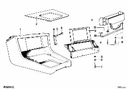STORING PART./CAR TELEPHONE-PREPARATION diagram for BMW 7 Series E23 728