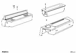 STORING PARTITION-ASHTRAY FRONT diagram for BMW 6 Series E24 633CSi
