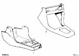 STORING PARTITION COVER diagram for BMW 5 Series E28 M535i