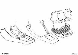 STORING PARTITION COVER diagram for BMW 5 Series E28 M535i