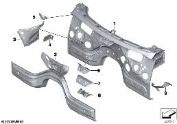 F パネル 個別部品 diagram for BMW X3 F25 20iX