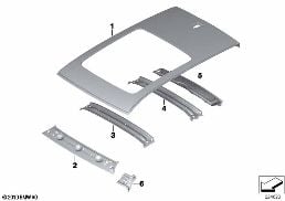 ルーフ diagram for BMW X3 F25 20iX