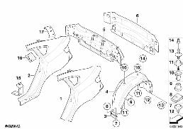 SIDE PANEL/TAIL TRIM diagram for BMW X6 E71 M50dX