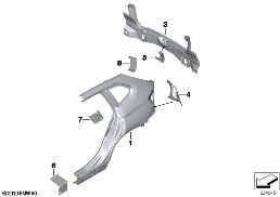 SIDE PANEL/TAIL TRIM diagram for BMW X1 E84 18i