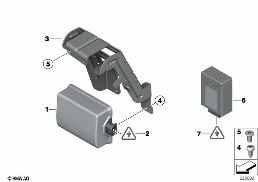 ACC-SENSOR diagram for BMW X6 E71 M