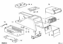 CENTER CONSOLE diagram for BMW 5 Series E34 M5 3.8
