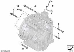 Getriebe Befestigung / Entlüftung diagram for BMW MINI Paceman R61 Cooper