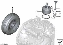 GA6F21WA - Drehmomentwandler/Ölkühler diagram for BMW MINI Paceman R61 Cooper
