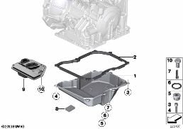 GA6F21WA - Ölwanne diagram for BMW MINI Paceman R61 Cooper