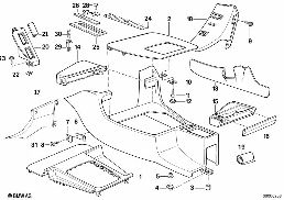 STORING PARTITION diagram for BMW 5 Series E34 M5 3.8