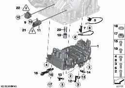 GA6F21WA - Schaltgerät und Anbauteile diagram for BMW MINI Paceman R61 Cooper