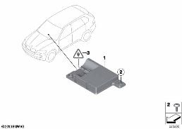 BLUETOOTH ANTENNA diagram for BMW X6 E71 40dX