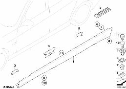 M COVER FOR ROCKER PANEL / WHEEL ARCH