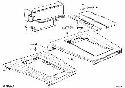 GEAR LEVER COVER diagram for BMW 7 Series E23 733i