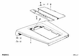 GEAR LEVER COVER diagram for BMW 7 Series E23 733i