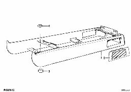 REAR MOUNTING PARTS OF CENTER CONSOLE diagram for BMW 7 Series E23 733i