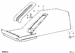 CENTER CONSOLE diagram for BMW 7 Series E23 733i