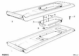 CENTER CONSOLE diagram for BMW 7 Series E23 733i