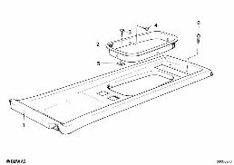 CENTER CONSOLE diagram for BMW 7 Series E23 733i