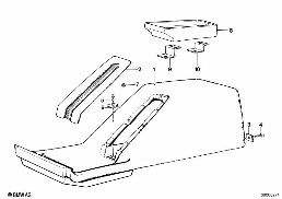 CENTER CONSOLE diagram for BMW 7 Series E23 733i