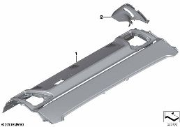 INDIVIDUAL PARCEL SHELF diagram for BMW 7 Series F02 LCI 730Ld