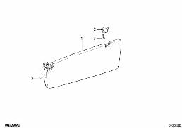 SUN VISOR diagram for BMW 3 Series E30 325i