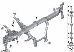 CARRIER INSTRUMENT PANEL diagram for BMW X4 F26 28iX