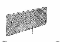 แผงรองประตู diagram for BMW 3 Series E21 320