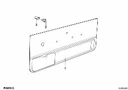 DOOR TRIM PANEL, FRONT diagram for BMW 6 Series E24 633CSi