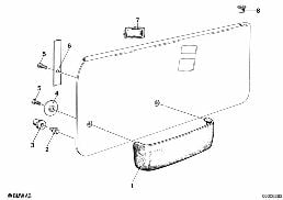ช่องเก็บของที่ประตู diagram for BMW 3 Series E21 320
