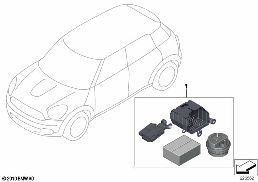 RETROFIT KIT, THEFT ALARM diagram for BMW MINI R56 LCI Cooper S