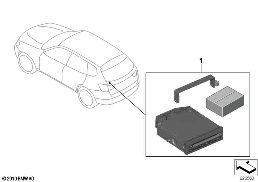 後付セット、DVD チェンジャー diagram for BMW X3 F25 20dX