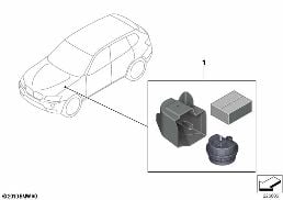 後付けセット 盗難防止装置 diagram for BMW X3 F25 20dX