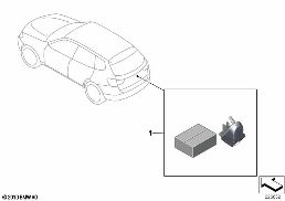 Yeni donanım, geri sürüş kamerası diagram for BMW X3 F25 28iX