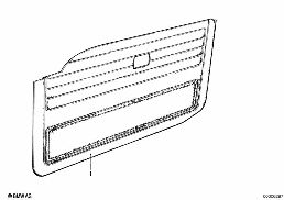 DOOR TRIM PANEL, FRONT diagram for BMW 7 Series E23 728