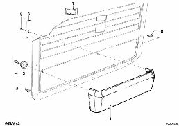DOOR POCKET diagram for BMW 7 Series E23 728