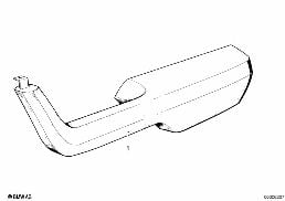 ARMREST, FRONT diagram for BMW 7 Series E23 728